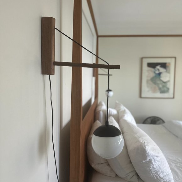 Cedar and Moss Wood Arm Sconce - Picture 1 of 10